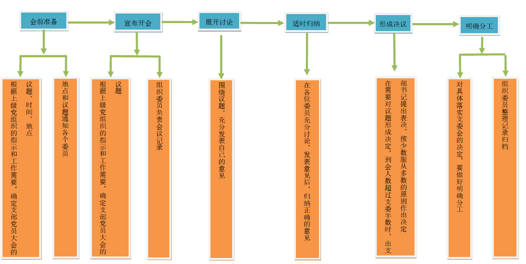 武清开发区党员召开党支部委员会专项工作体系图(图1)
