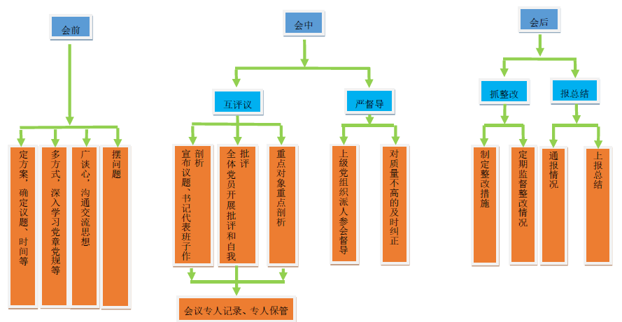 武清开发区党支部组织生活会专项工作体系图(图1)