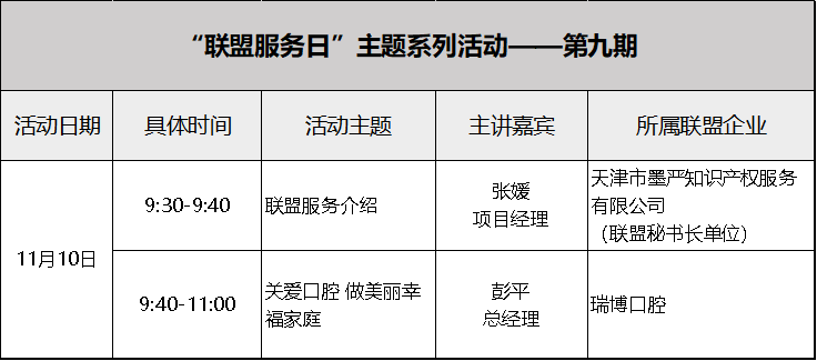 Notice of the ninth session of the \Oral Care for Beautiful and Happy Families\ special sharing meeting and the \Alliance Service Day\(图1)
