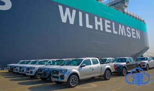 复工复产后首批582辆商品车装船出口 天津港助力长城汽车开拓南美市场(图2)