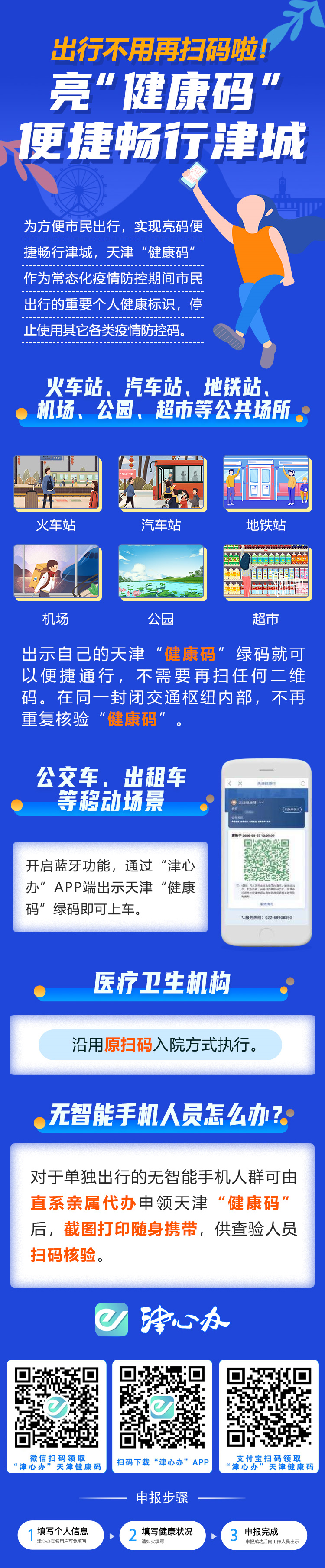 出行不用再扫码啦！亮“健康码”便捷畅行津城(图1)