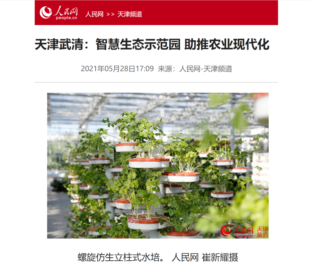 天津武清：智慧生态示范园 助推农业现代化(图1)