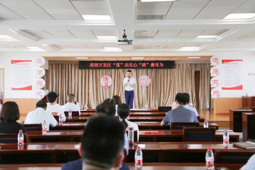 武清开发区纪委开展“‘莲’洁在心、‘清’廉有为”主题活动(图1)