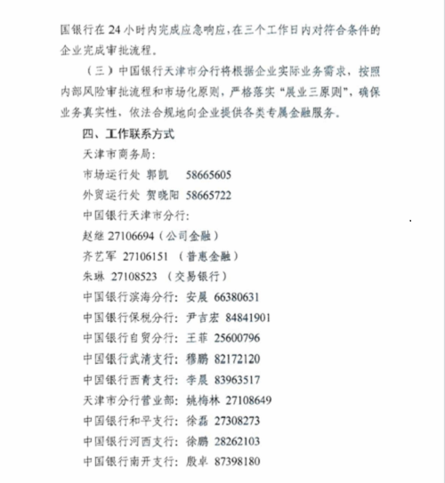 市商务局 中国银行天津分行关于推出天津市专属金融服务的通知(图6)