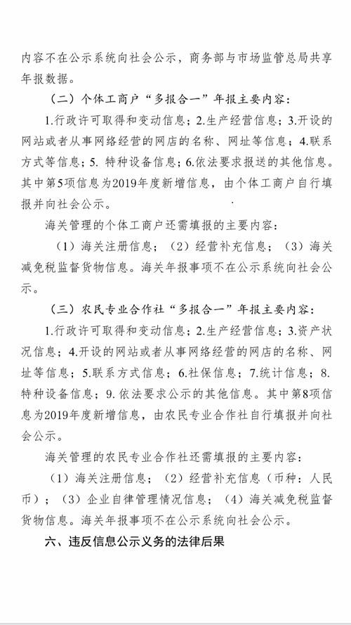 2019年度市场主体报送公示年报通告(图5)