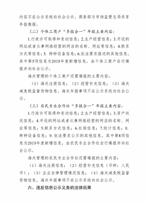 2019年度市场主体报送公示年报通告(图5)