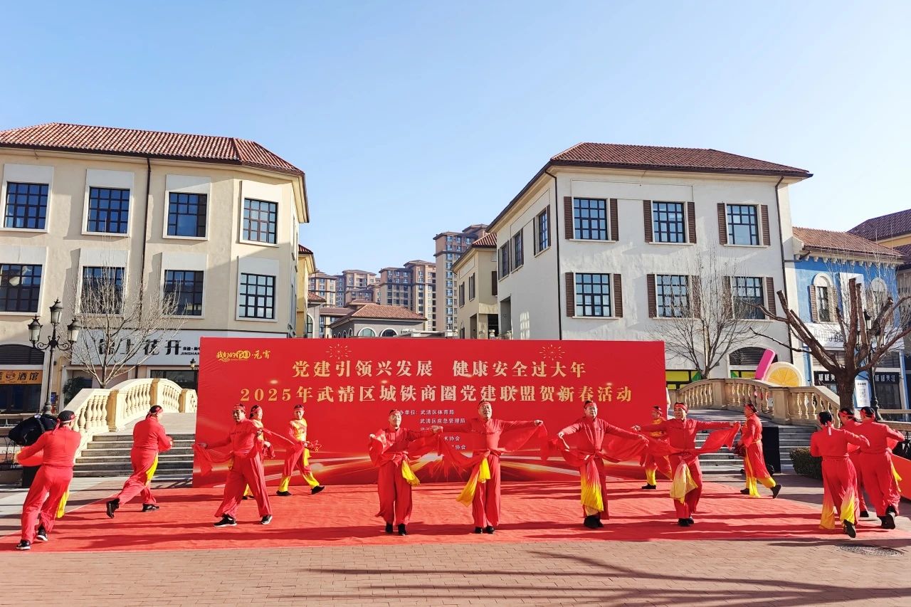 党建引领兴发展 健康安全过大年 武清区城铁商圈党建联盟开展贺新春活动