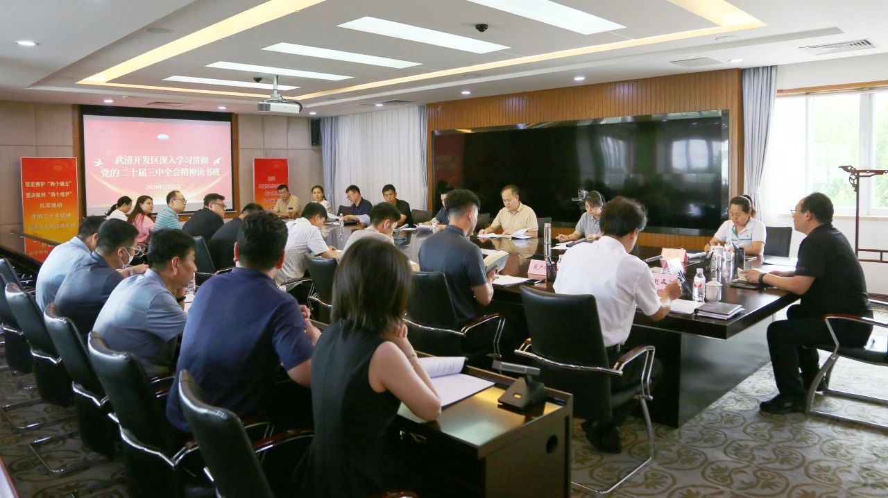 深学细悟 实干笃行 | 武清开发区认真学习贯彻党的二十届三中全会精神(图1)