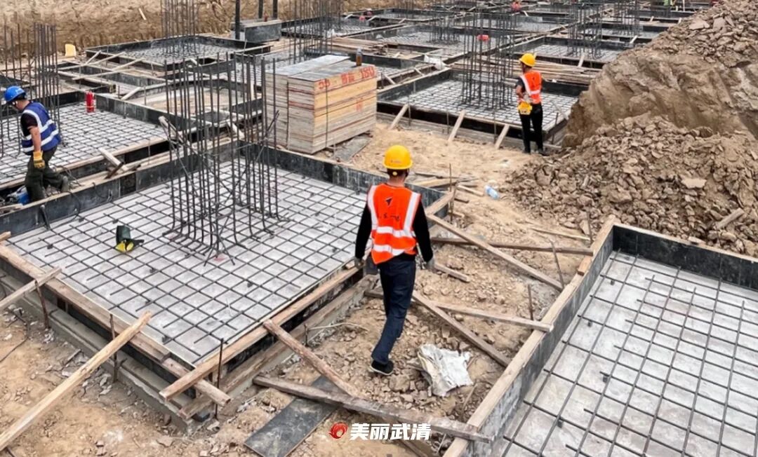 战高温、抢工期、保进度!武清重点项目建设“火热”推进(图6)